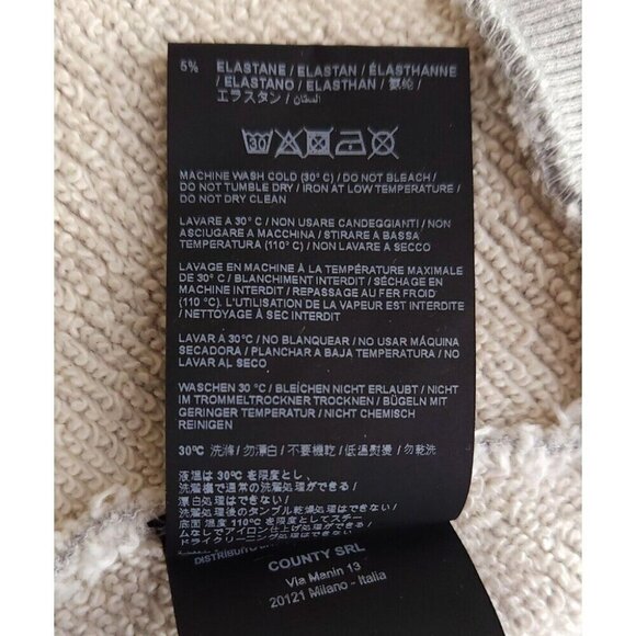 Marcelo Burlon County of Milan Logo Over Hoodie Size XS Mens Gray - Picture 15 of 16